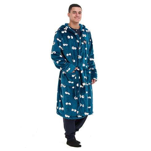 Snuggs Blanket Robe Petroleum Eyes